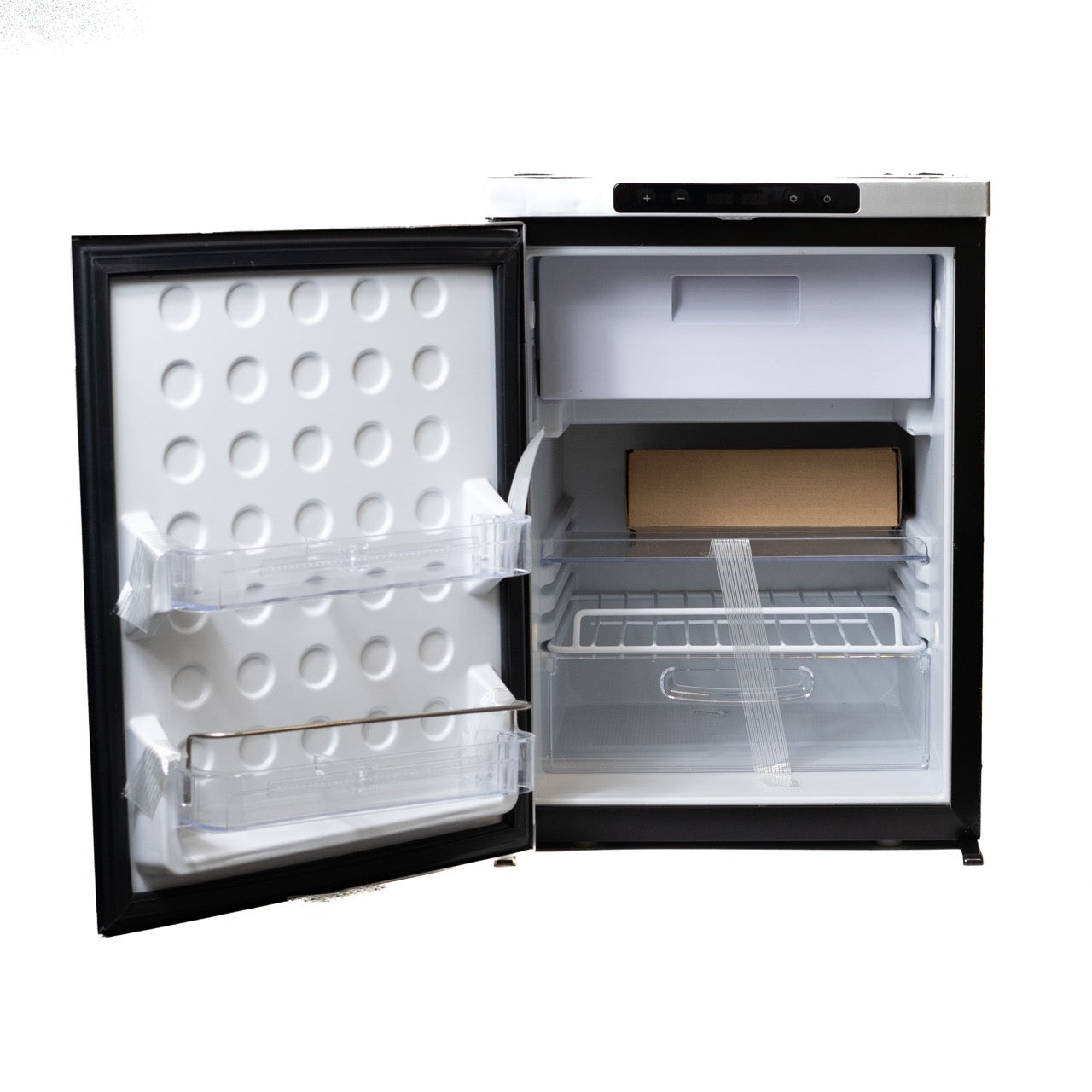 thumbnail interactive-video image 1 of Campervan Shop CamperCool 50L 12V/24V Under-Counter Compressor Fridge – 380mm Wide 1 of 2