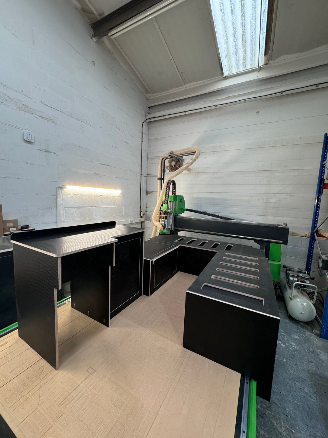 U Shape Furniture Set - Hexa Ply - Transporter & Transit  - IN STOCK ! - Cymru Camper Furniture Site