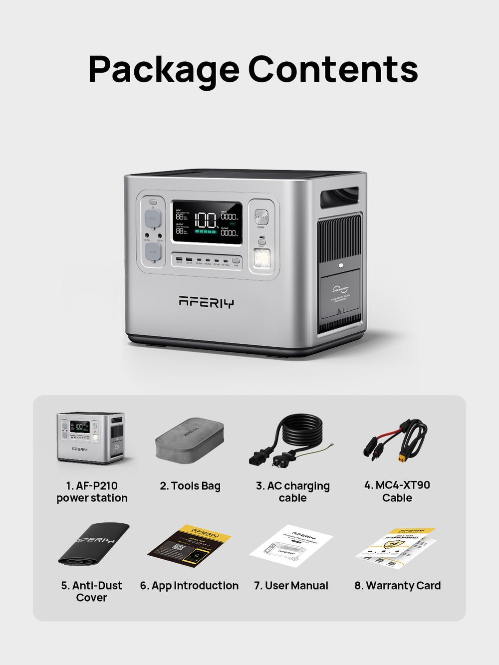 AFERIY P210 2400W 160AH Portable Power Station - With Bluetooth - In Stock - Cymru Camper Furniture Site