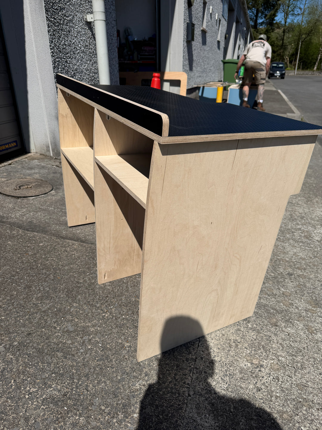Kitchen Unit - Birch ply & Hexa Worktop