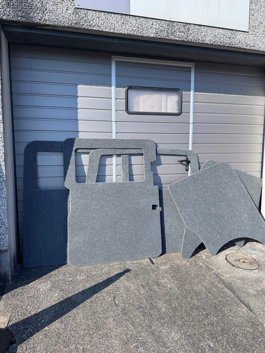 VW Transporter SWB Ply Lining Kit - Full height panels - Anthracite carpet lined