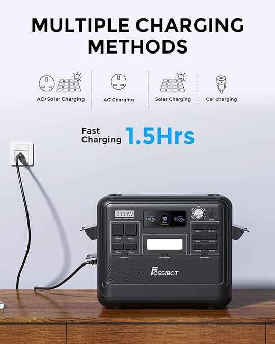 Fossibot F2400 Powerbank - The Ultimate Leisure Battery for your Campervan - Cymru Camper Furniture Site