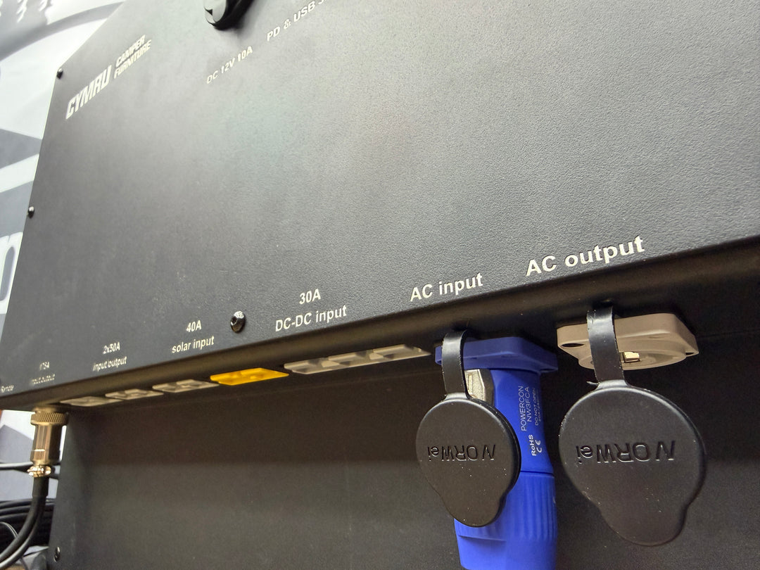 Powerwall - Complete OffGrid Electrical System - 300ah lithium battery & 3000w inverter - Cymru Camper Furniture Site