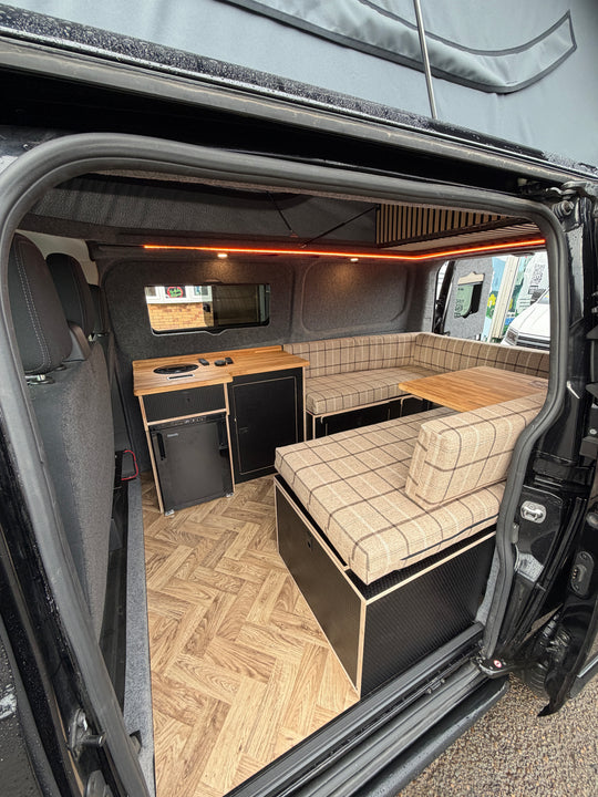 Ford Transit Custom Bench Seating with U shape - Includes Pull out rear kitchen drawer