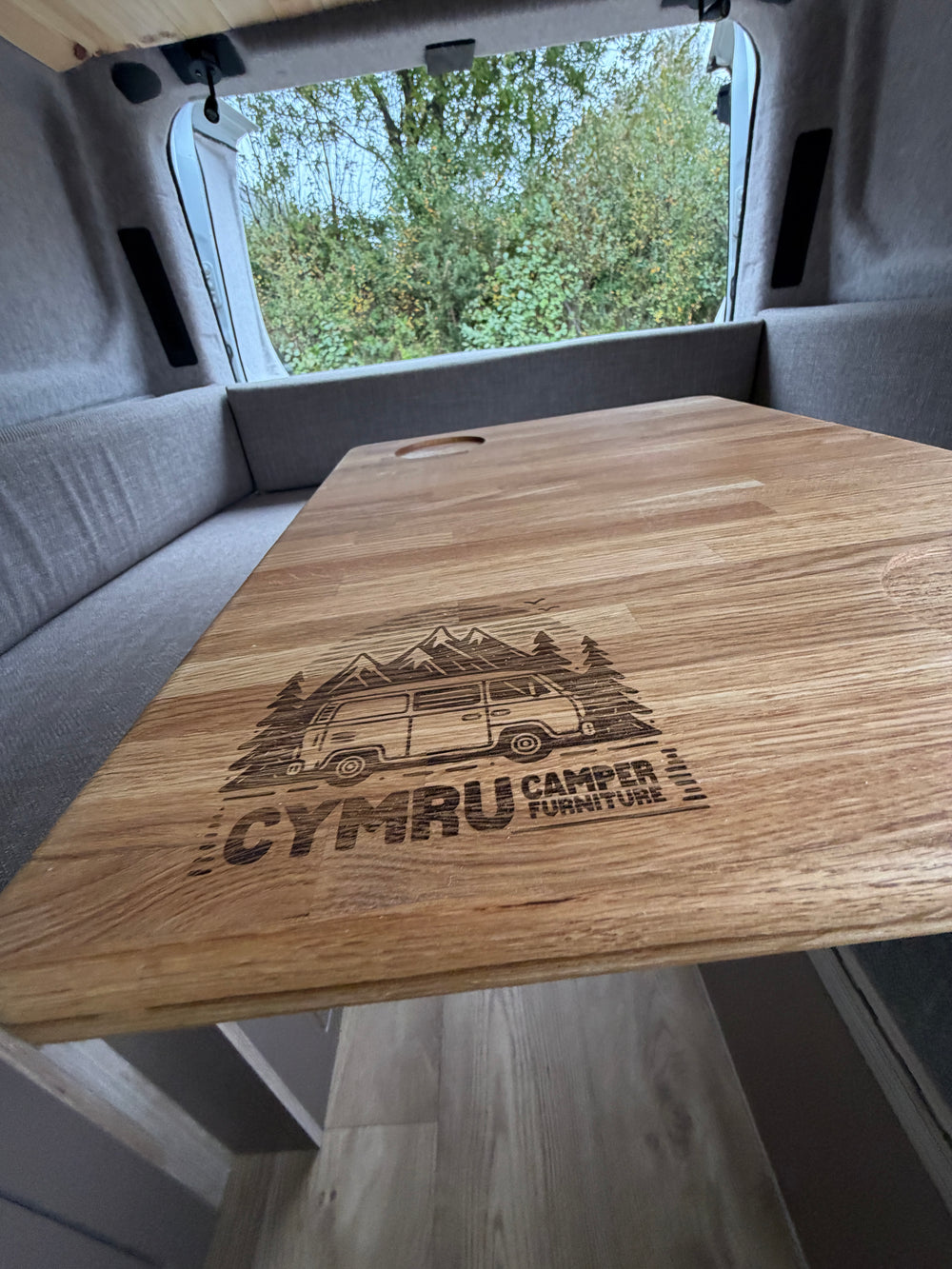 Swivel Table For Rv 360 Swivel Oak Table | Cymru Camper Furniture