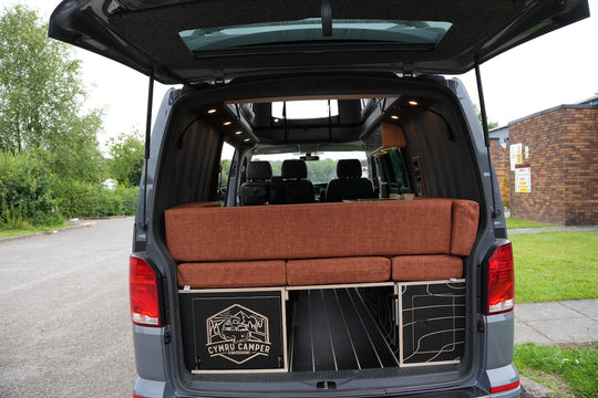 Elite Camper Van Furniture Bundle - Premium Bench Seating, Pull out rear drawer & Kitchen