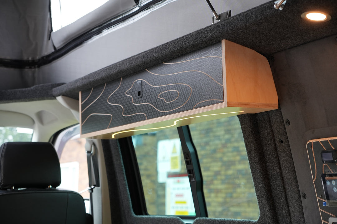 Elite Camper Van Furniture Bundle - Premium Bench Seating, Pull out rear drawer & Kitchen