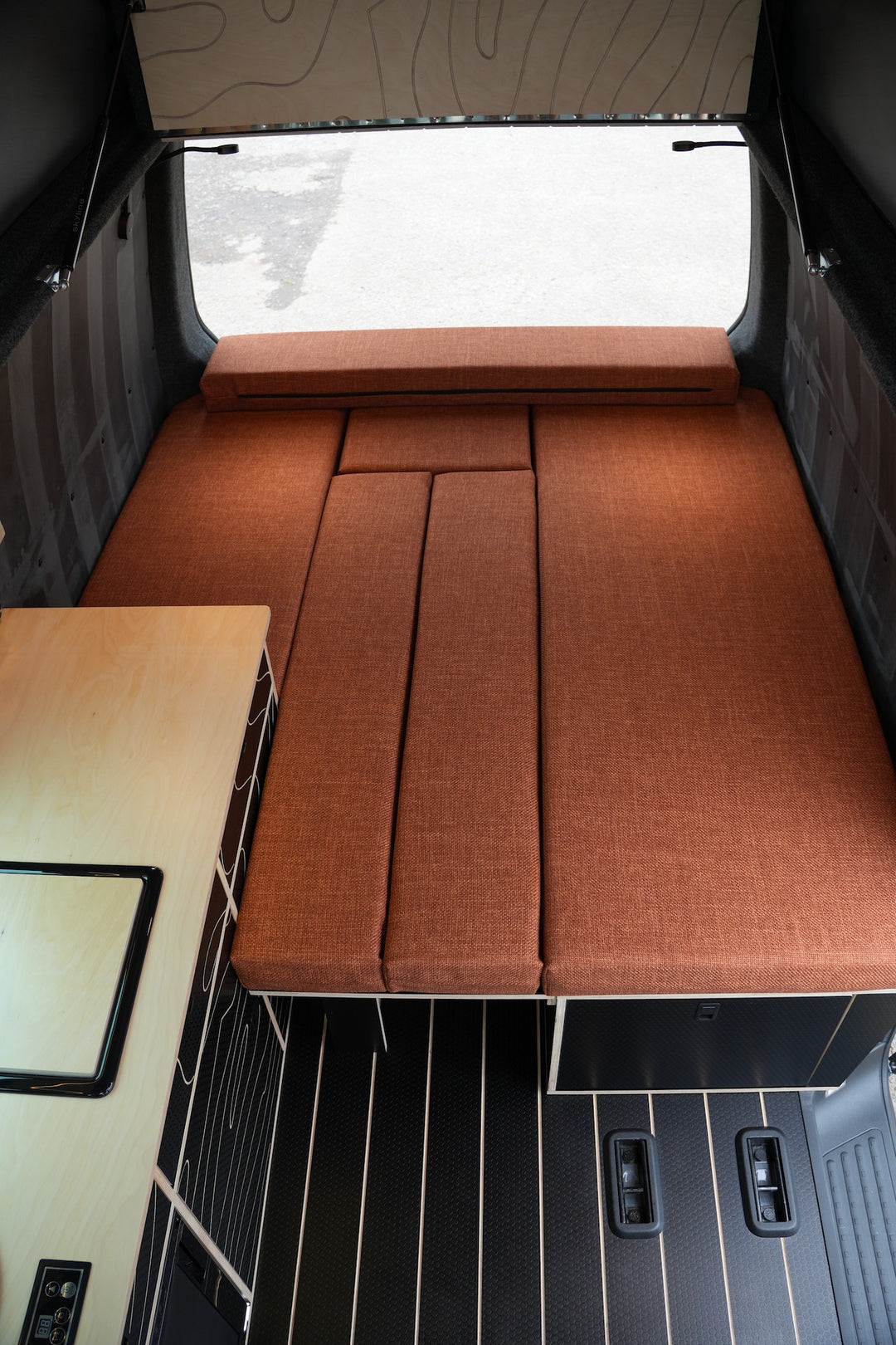 Elite Camper Van Furniture Bundle - Premium Bench Seating, Pull out rear drawer & Kitchen