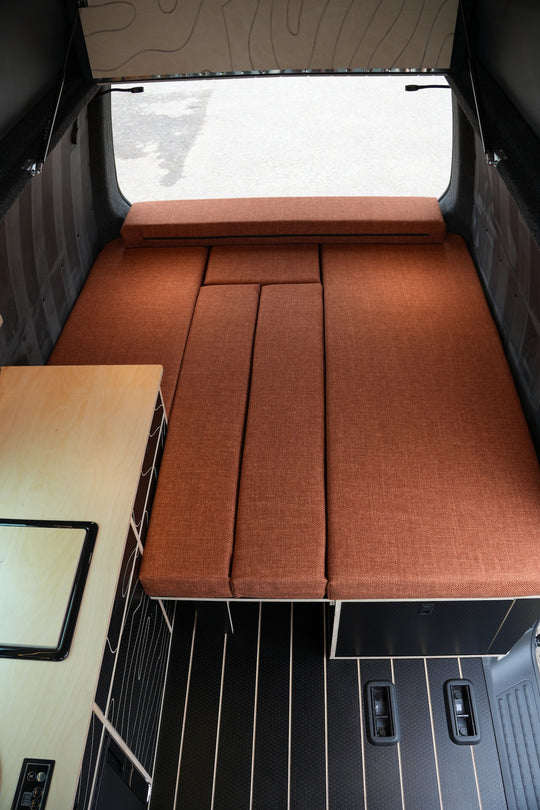 Elite Camper Van Furniture Bundle - Premium Bench Seating, Pull out rear drawer & Kitchen