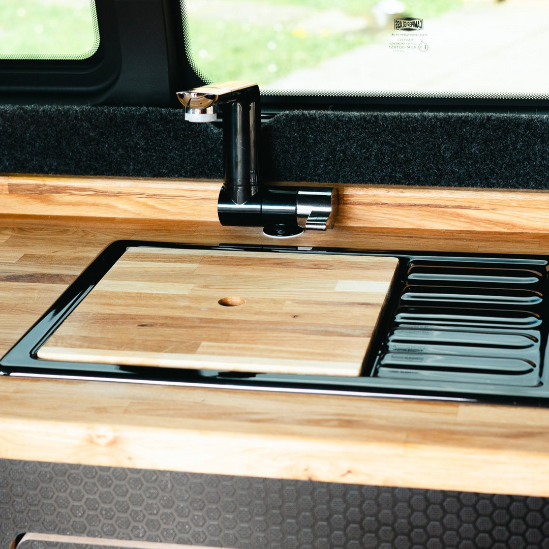 Sink Setup - Cymru Camper Furniture Site