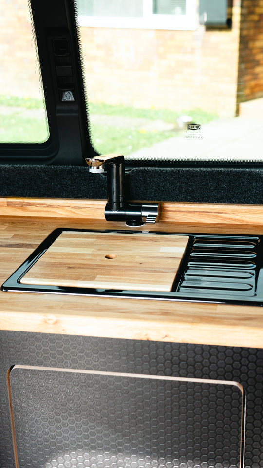 Sink Setup - Cymru Camper Furniture Site