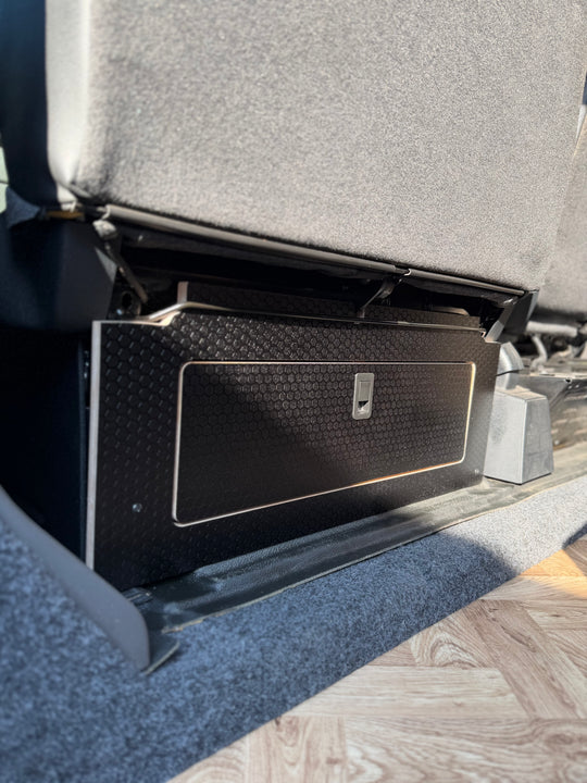Ford Transit Custom 2012-2023 -  Double Passenger Seat Storage Door -Hexa Ply