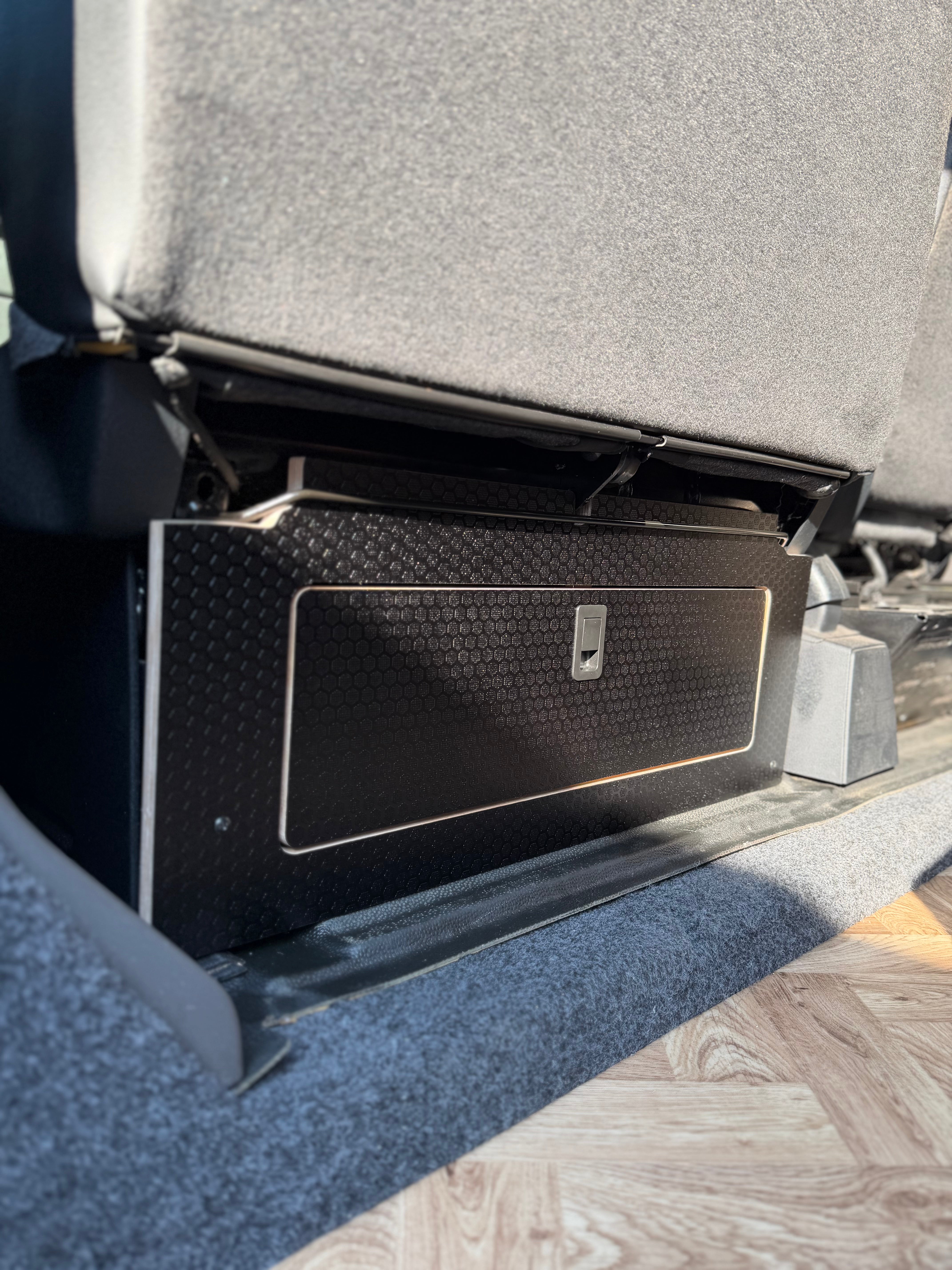 Ford Transit Custom 2012-2023 -  Double Passenger Seat Storage Door -Hexa Ply - Cymru Camper Furniture Site