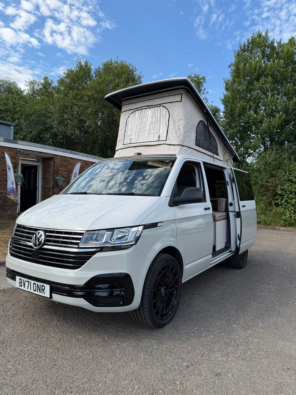 VW Transporter T6.1 SWB Campervan - BV71 ONR - SOLD - Cymru Camper Furniture Site