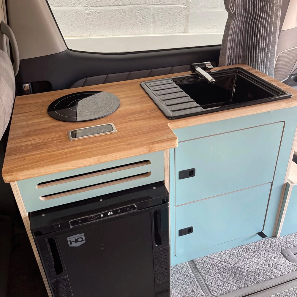 Integrated Sink & Chopping Board - Cymru Camper Furniture Site