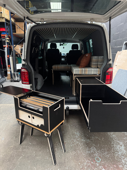 VW Transporter Kombi Single Bench Unit - Pull Out Bed & Kitchen System