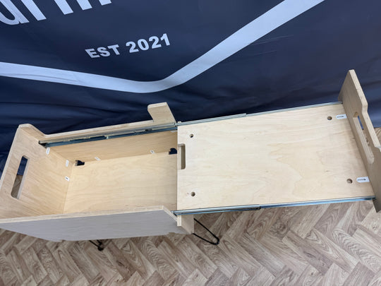 Portable Cooking Station - Birch Ply Camp Kitchen with Slide-Out Tray - Used