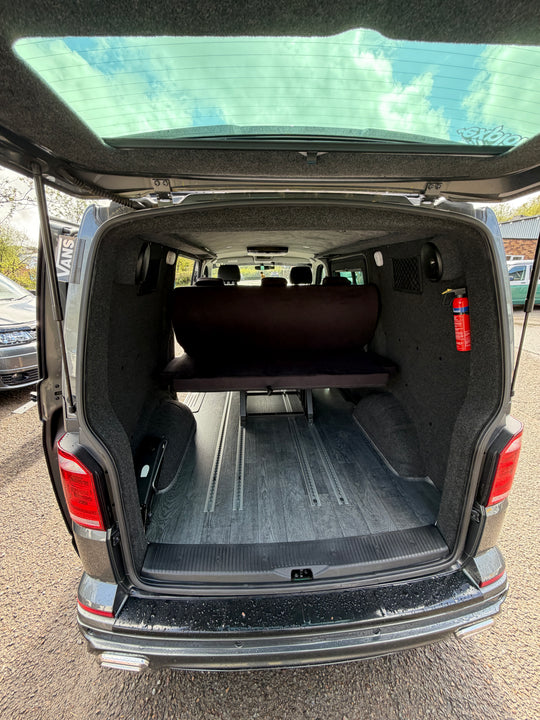 Mobiframe Sliding Rock and Roll bed & Thermal Floor with rails - Cymru Camper Furniture Site