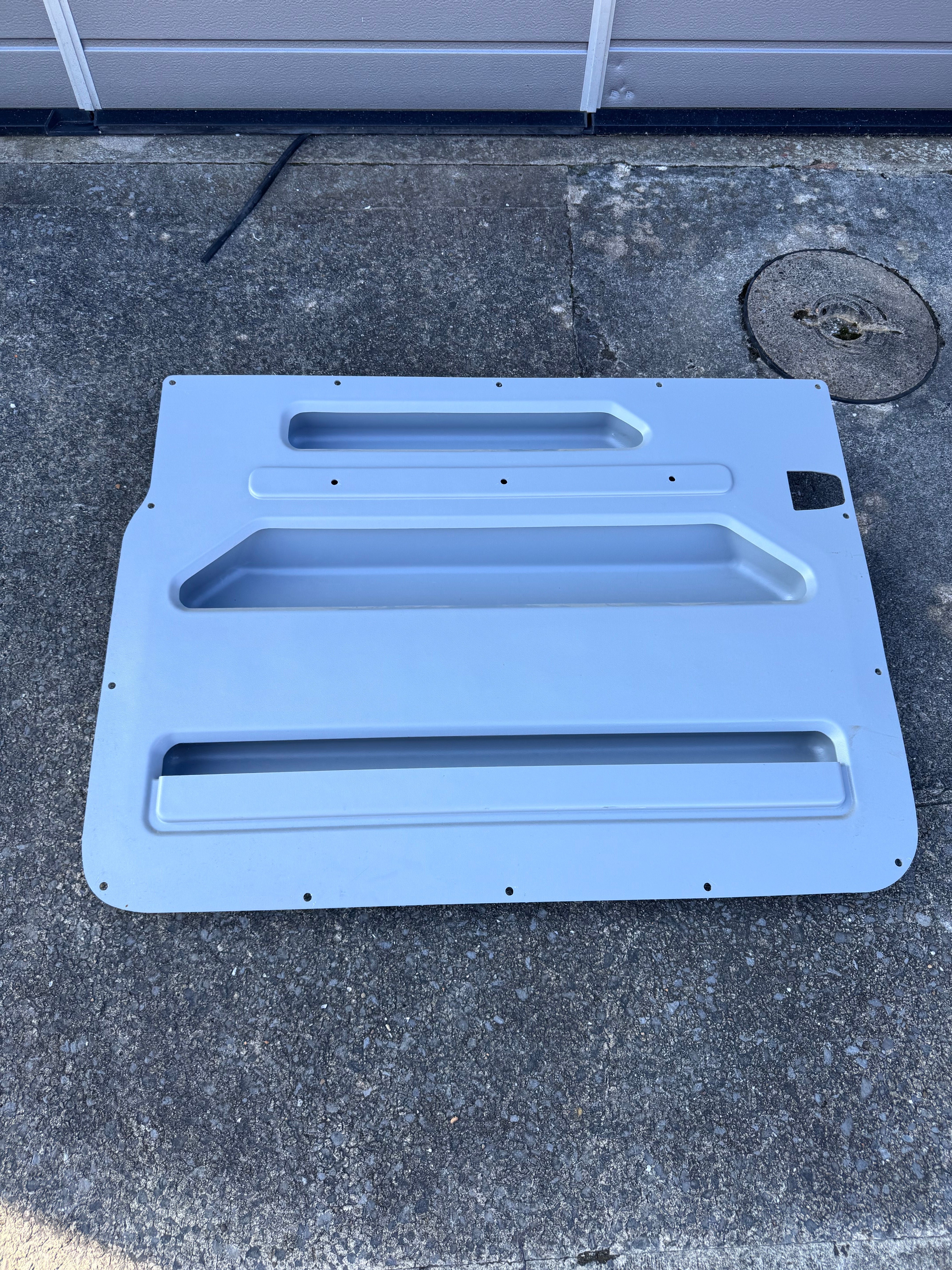 Transporter Sliding Door Storage Pocket - Cymru Camper Furniture Site