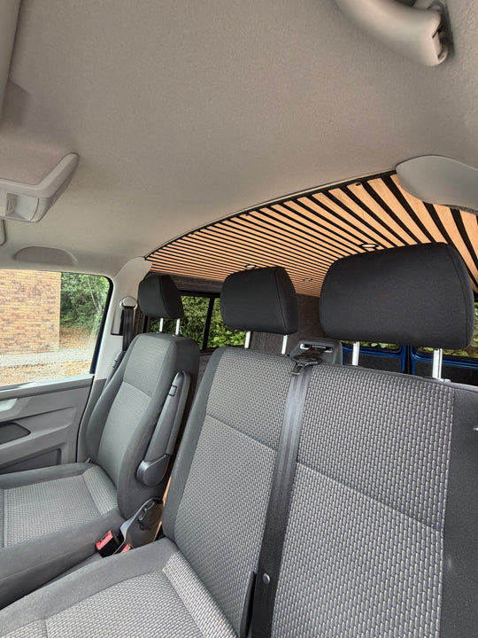 VW Transporter T6.1 SWB Highline T28 (2023) — Blue, Part-Converted