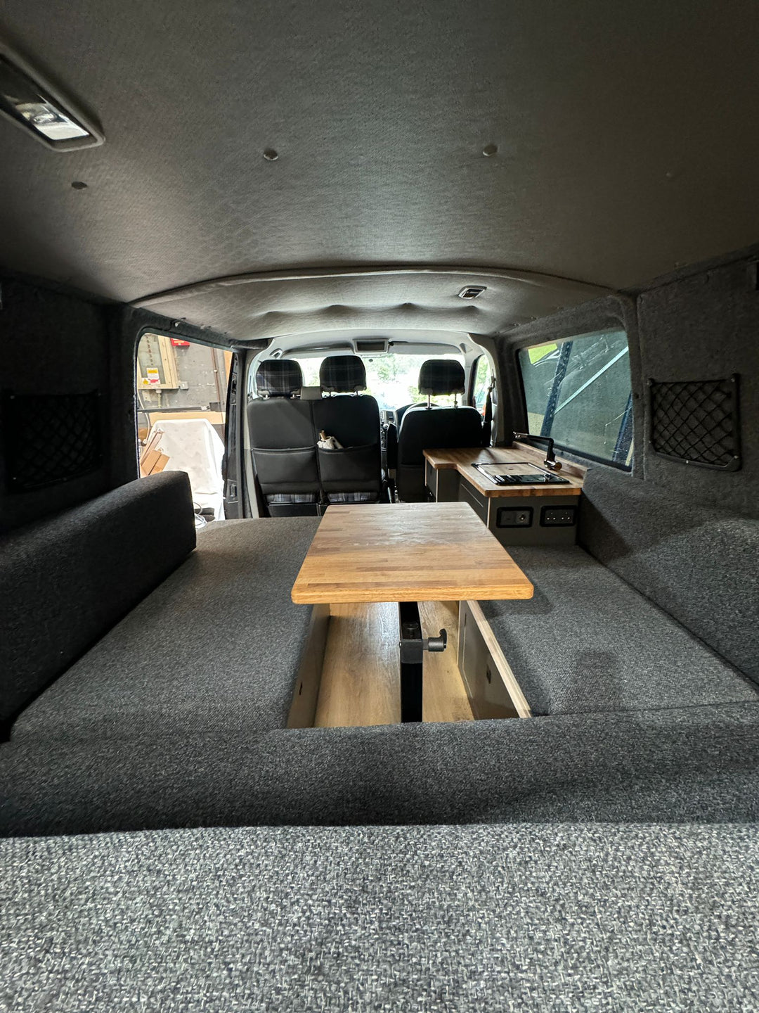 Swivel Table For Rv 360 Swivel Oak Table | Cymru Camper Furniture
