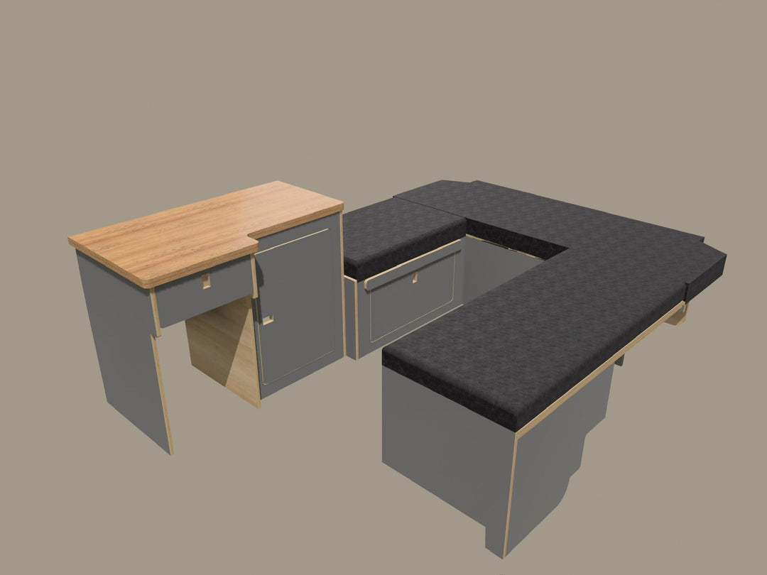 U Shape Bundle - Dinefwr - Cymru Camper Furniture Site