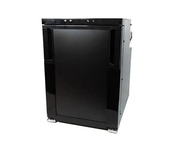 50L Alpicool Twin-Door 12V Campervan Fridge - Black - Cymru Camper Furniture Site