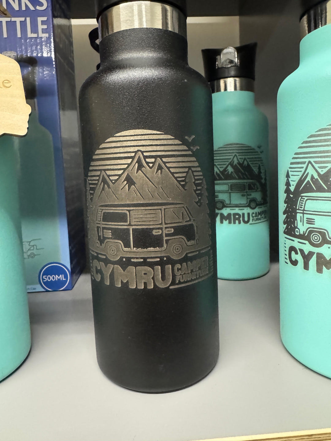 Cymru Camper Adventure Flask - Double-Wall Insulated Thermal Bottle