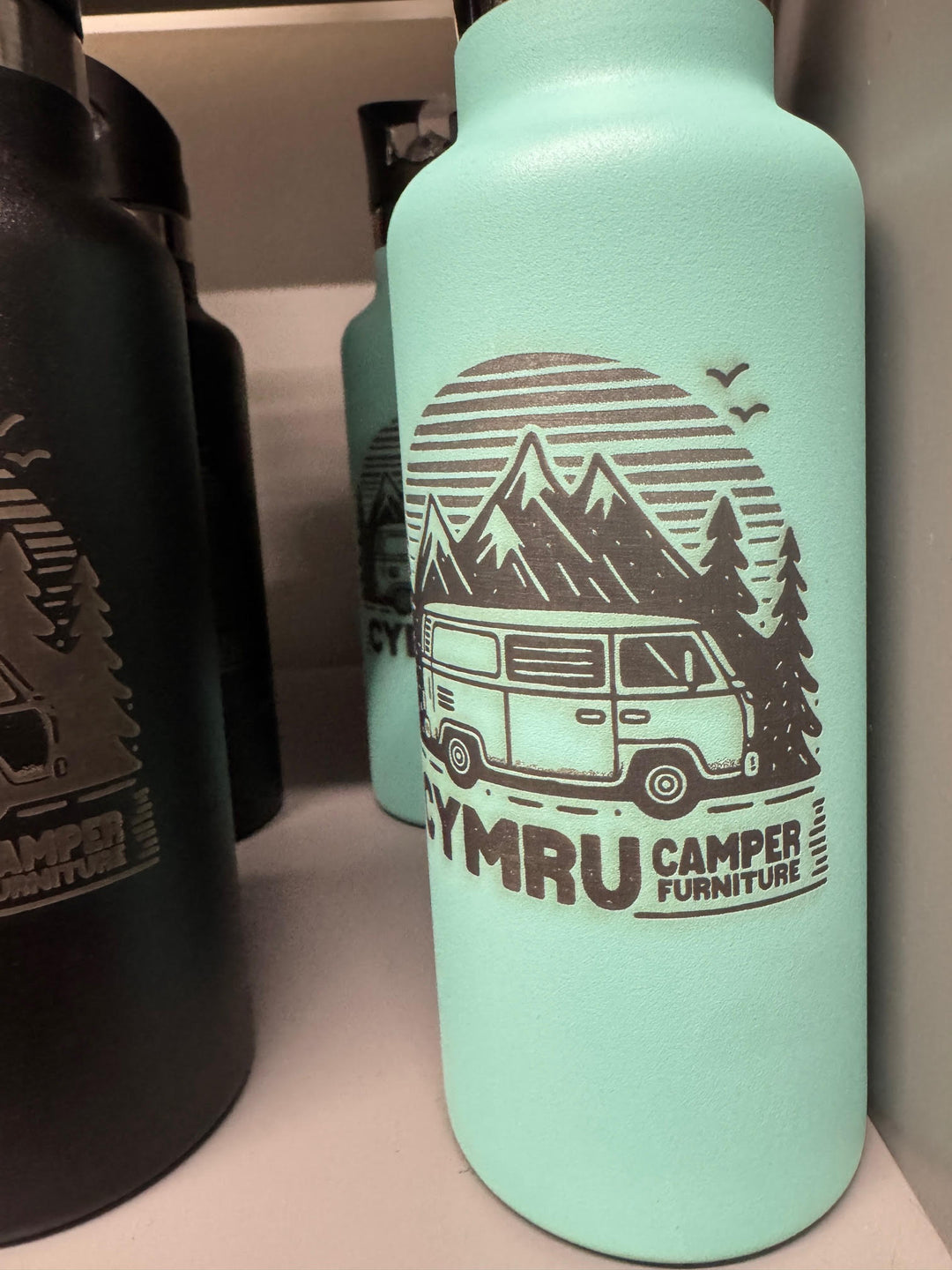 Cymru Camper Adventure Flask - Double-Wall Insulated Thermal Bottle